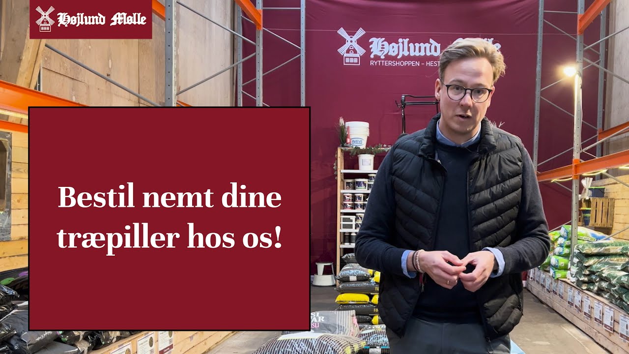 Levering af træpiller med mobiltruck på Fyn