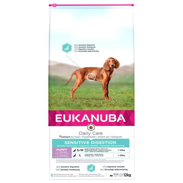 Eukanuba Dailycare Puppy Sensitive digestive | Hund 12kg