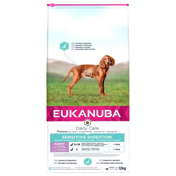 01 1224209 01 Eukanuba Dailycare Puppy Sensitive Digestive