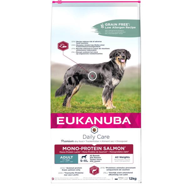 Eukanuba Dailycare Mono-Protein m. laks | Hund 12kg
