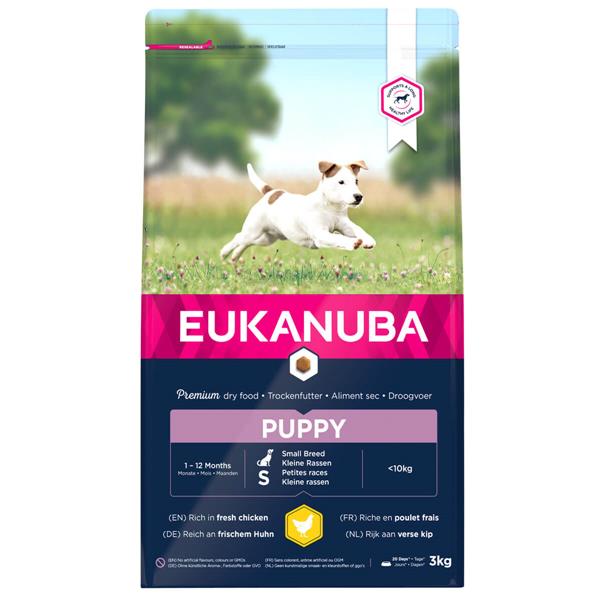 Eukanuba Puppy m. kylling | Lille hund 3kg
