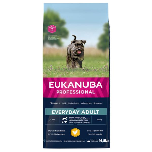 Eukanuba Adult Everyday | Lille og medium hund 16,5kg