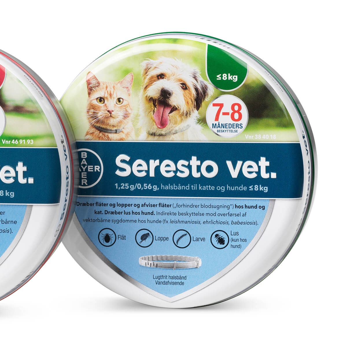 Seresto vet loppe og flåthalsbånd | Hund og kat under 8kg