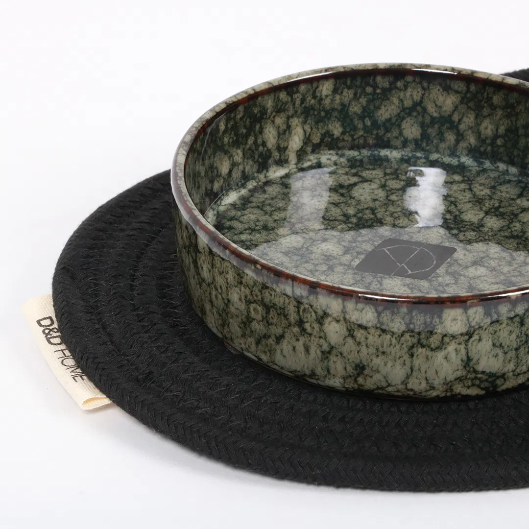 Jasper keramik hundeskaal green marble 01