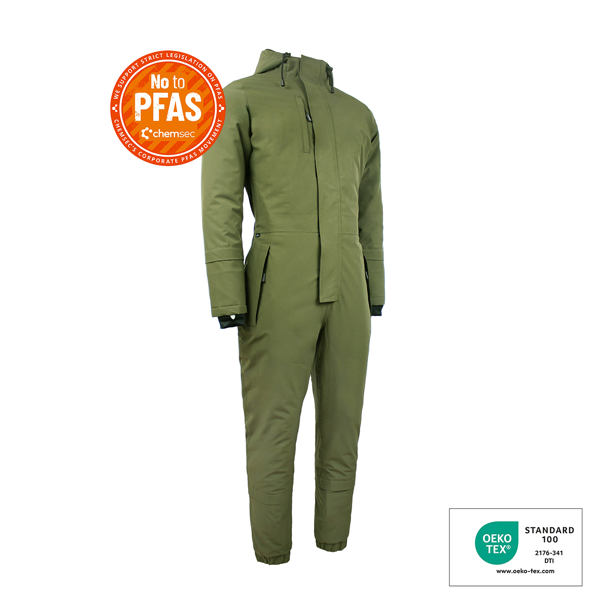 Vinterdragt dame groen 01